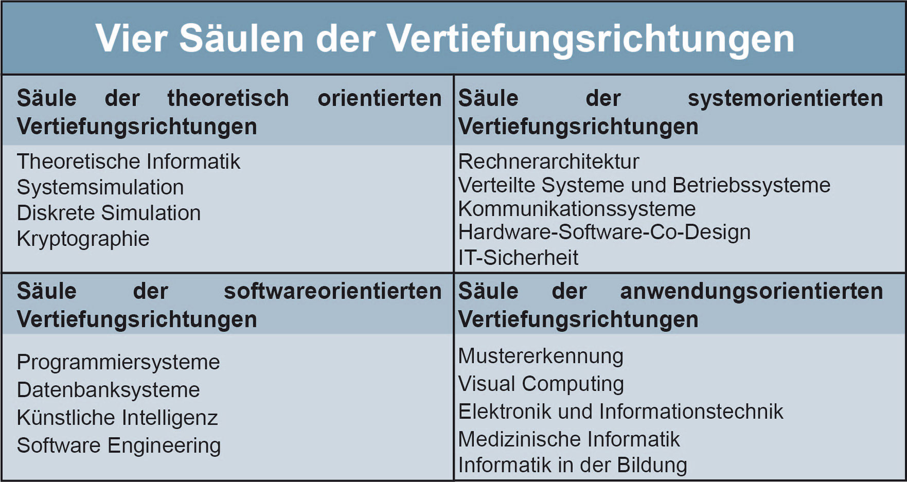 Bild Überblick Wahlpflichtfaecher